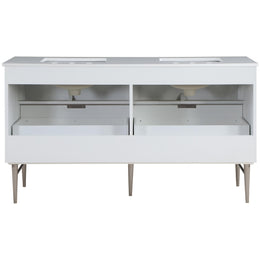 Meridian Modernist White Bathroom Vanity