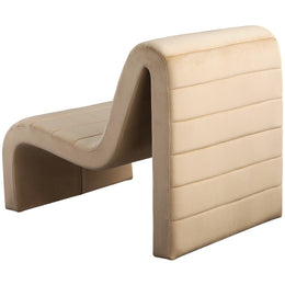 Meridian Ivy Camel Velvet Accent Chair