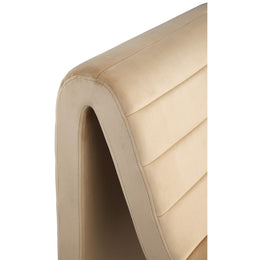 Meridian Ivy Camel Velvet Accent Chair