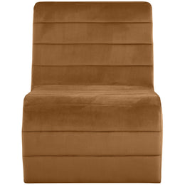 Meridian Ivy Saddle Velvet Accent Chair