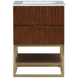 Meridian Monad Walnut Bathroom Vanity