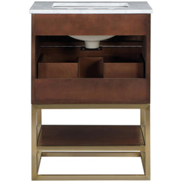 Meridian Monad Walnut Bathroom Vanity