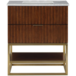 Meridian Monad Walnut Bathroom Vanity