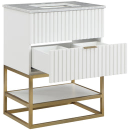 Meridian Monad White Bathroom Vanity