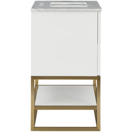 Meridian Monad White Bathroom Vanity