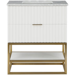 Meridian Monad White Bathroom Vanity