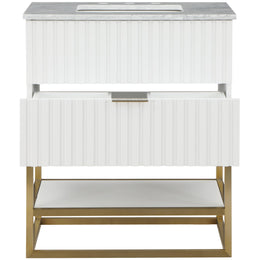 Meridian Monad White Bathroom Vanity
