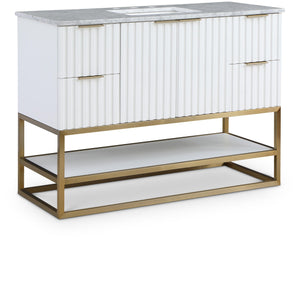 Meridian Monad White Bathroom Vanity