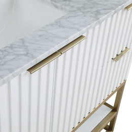 Meridian Monad White Bathroom Vanity