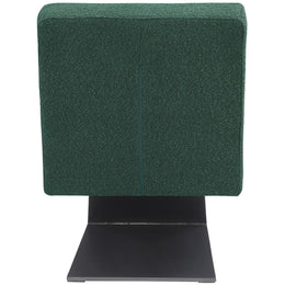 Meridian Zeal Green Boucle Fabric Accent Chair