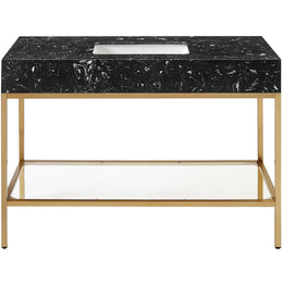 Meridian Marmo Black Engineered Marble Bathroom Vanity