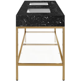 Meridian Marmo Black Engineered Marble Bathroom Vanity