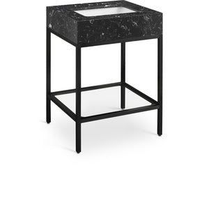 Meridian Marmo Black Engineered Marble Bathroom Vanity