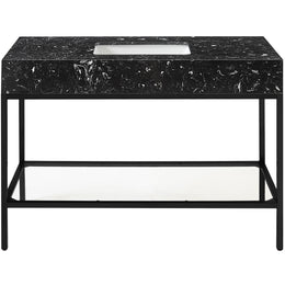 Meridian Marmo Black Engineered Marble Bathroom Vanity