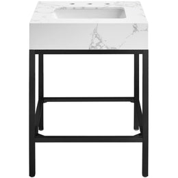 Meridian Marmo White Engineered Marble Bathroom Vanity