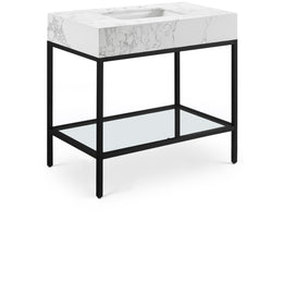 Meridian Marmo White Engineered Marble Bathroom Vanity