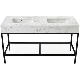 Meridian Marmo White Engineered Marble Bathroom Vanity