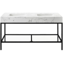 Meridian Marmo White Engineered Marble Bathroom Vanity