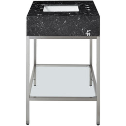 Meridian Marmo Black Engineered Marble Bathroom Vanity