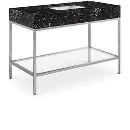 Meridian Marmo Black Engineered Marble Bathroom Vanity