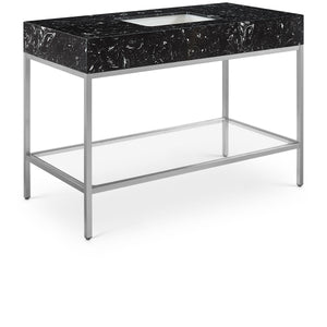 Meridian Marmo Black Engineered Marble Bathroom Vanity