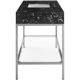 Meridian Marmo Black Engineered Marble Bathroom Vanity