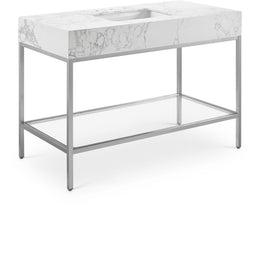 Meridian Marmo White Engineered Marble Bathroom Vanity