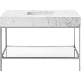 Meridian Marmo White Engineered Marble Bathroom Vanity