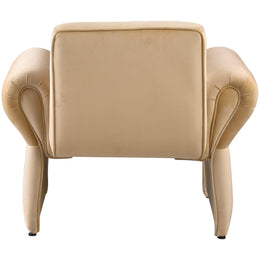 Meridian Fleurette Camel Velvet Accent Chair
