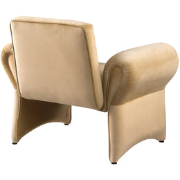 Meridian Fleurette Camel Velvet Accent Chair