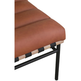 Meridian Burke Cognac Vegan Leather Accent Chair