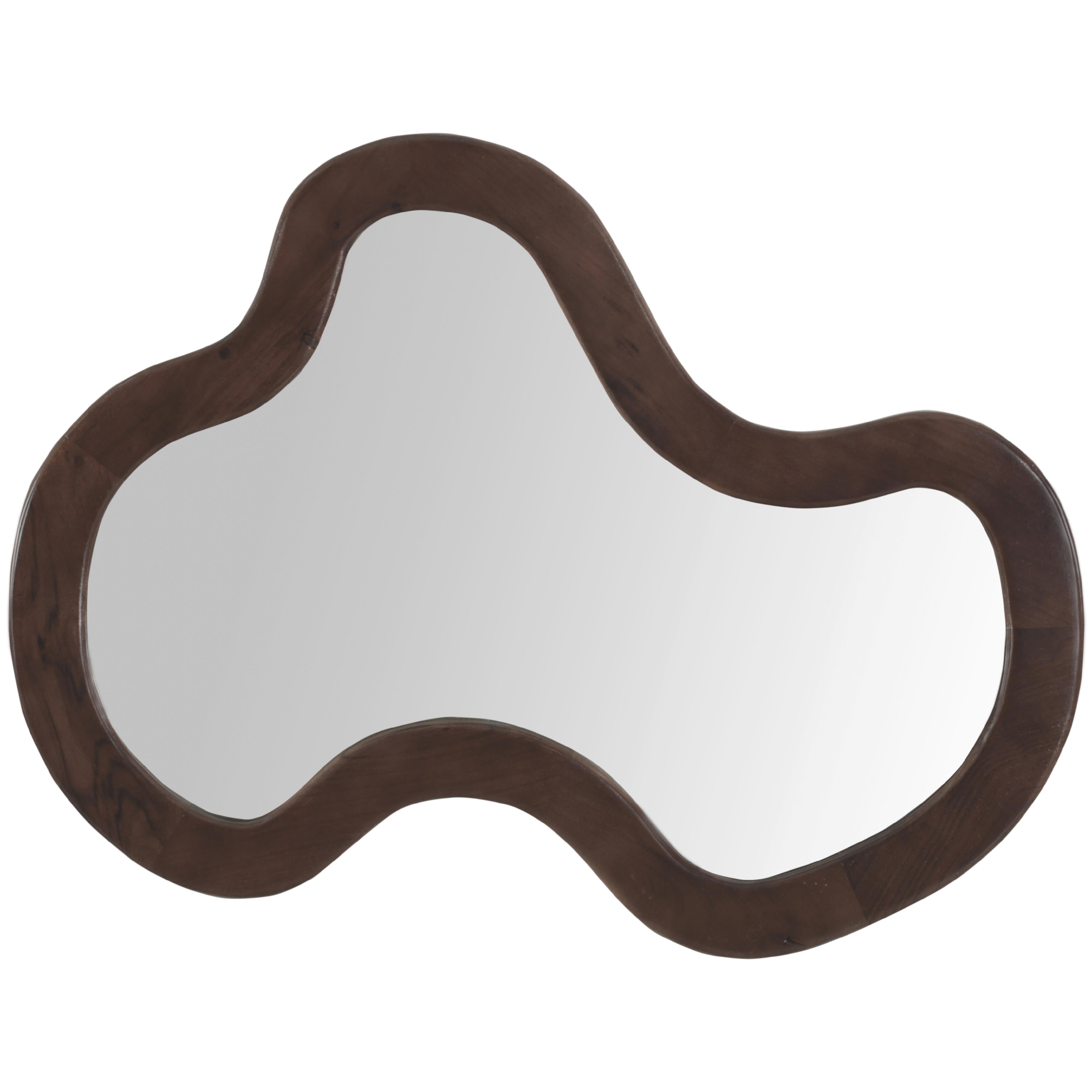 Meridian Oblique Brown Mirror