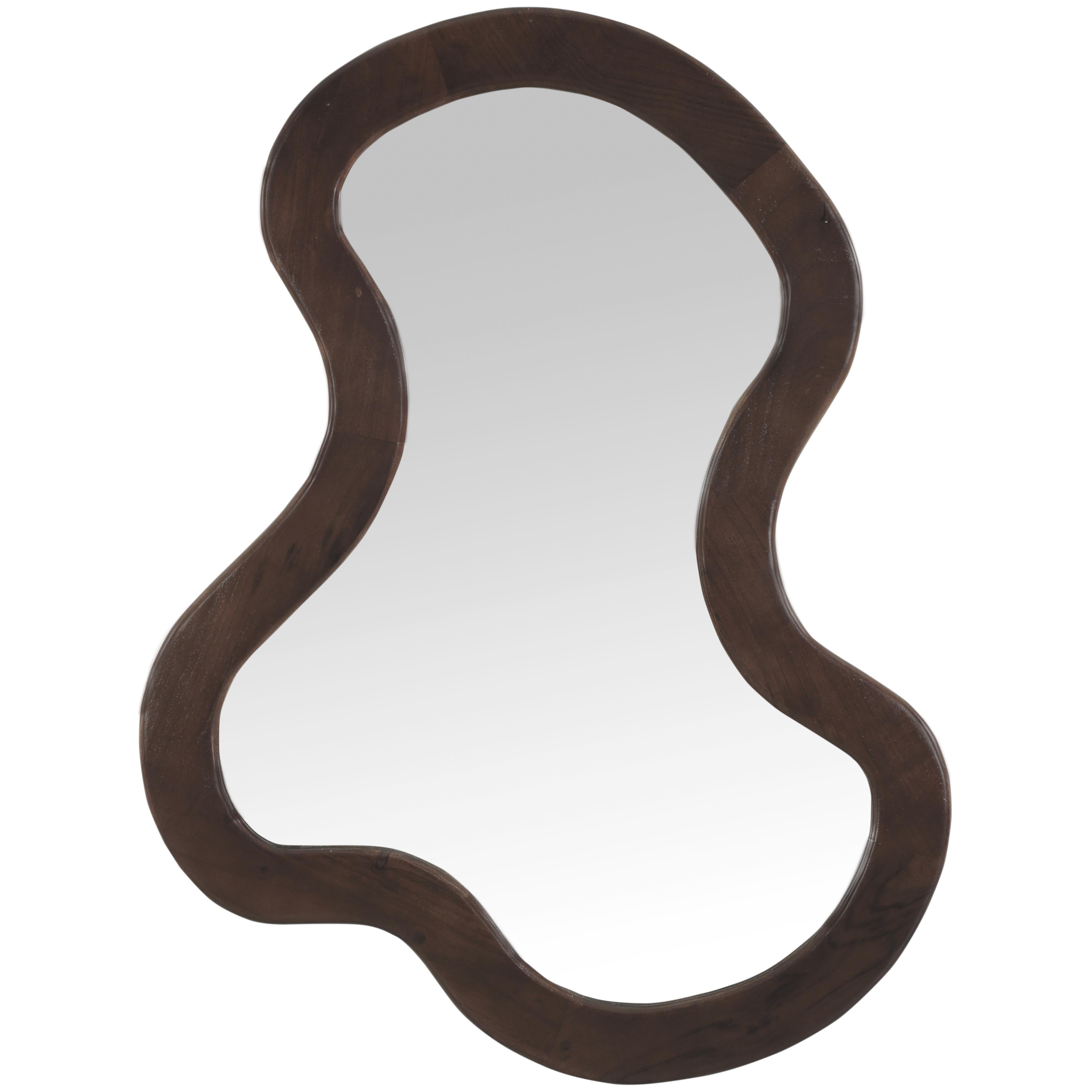 Meridian Oblique Brown Mirror