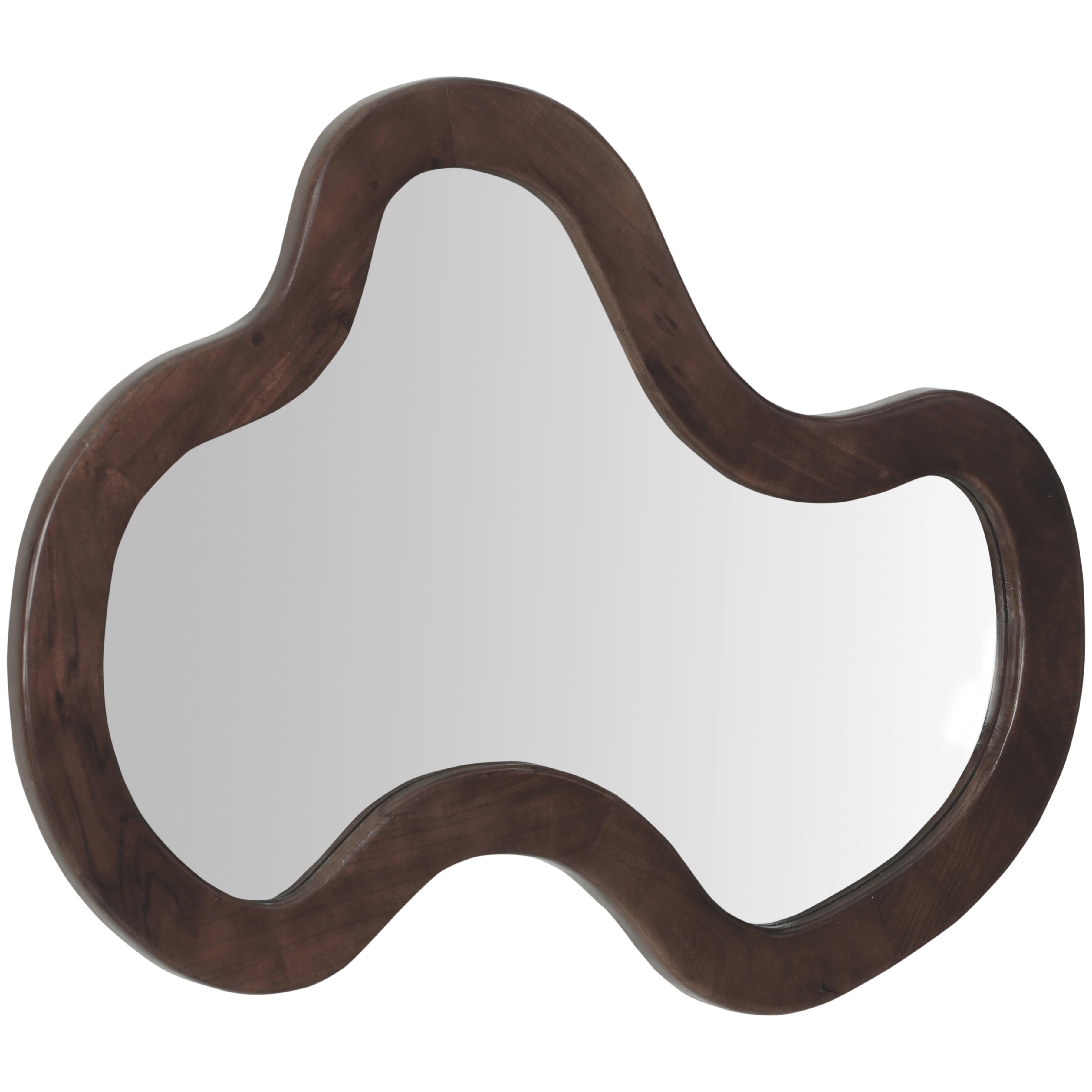 Meridian Oblique Brown Mirror