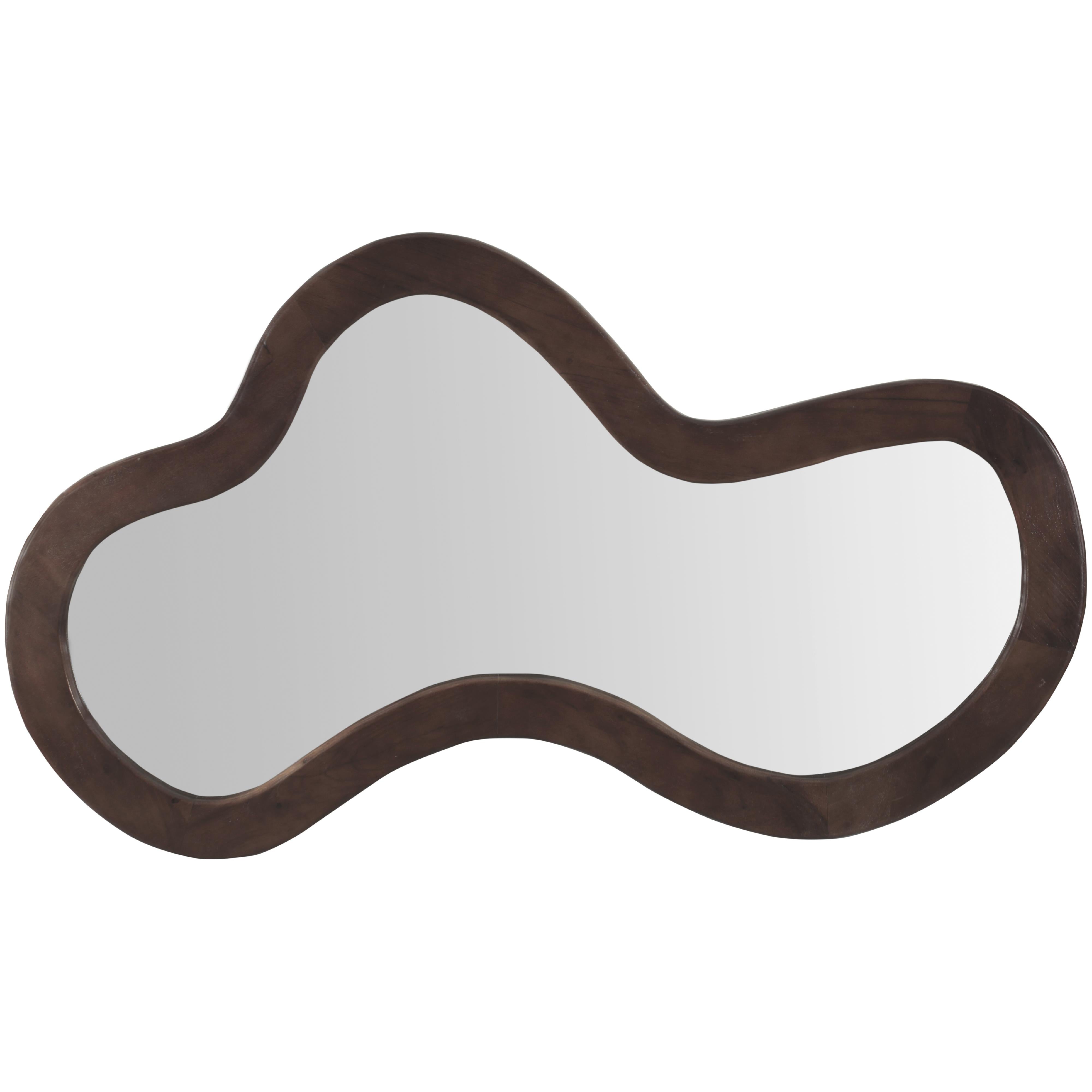 Meridian Oblique Brown Mirror