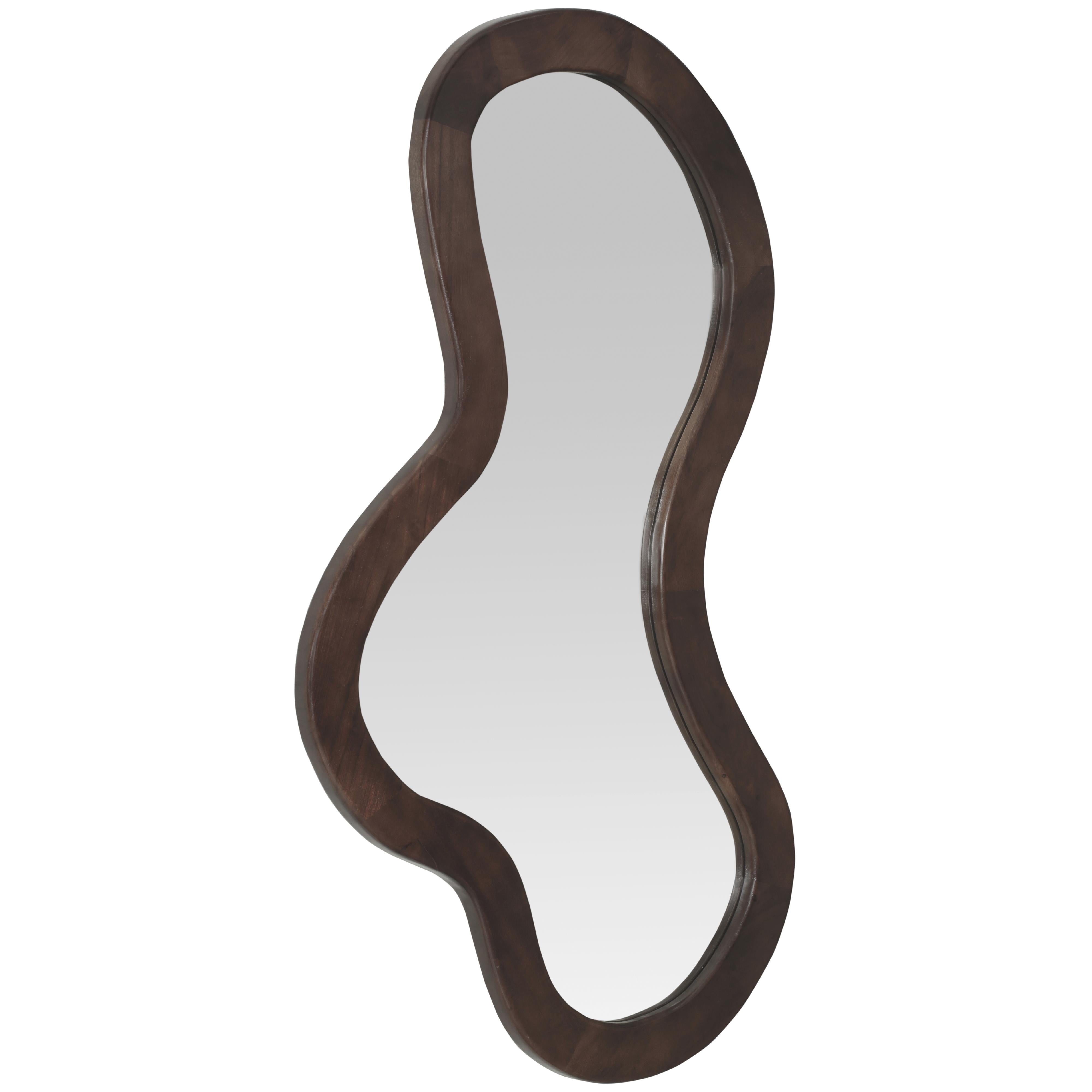 Meridian Oblique Brown Mirror