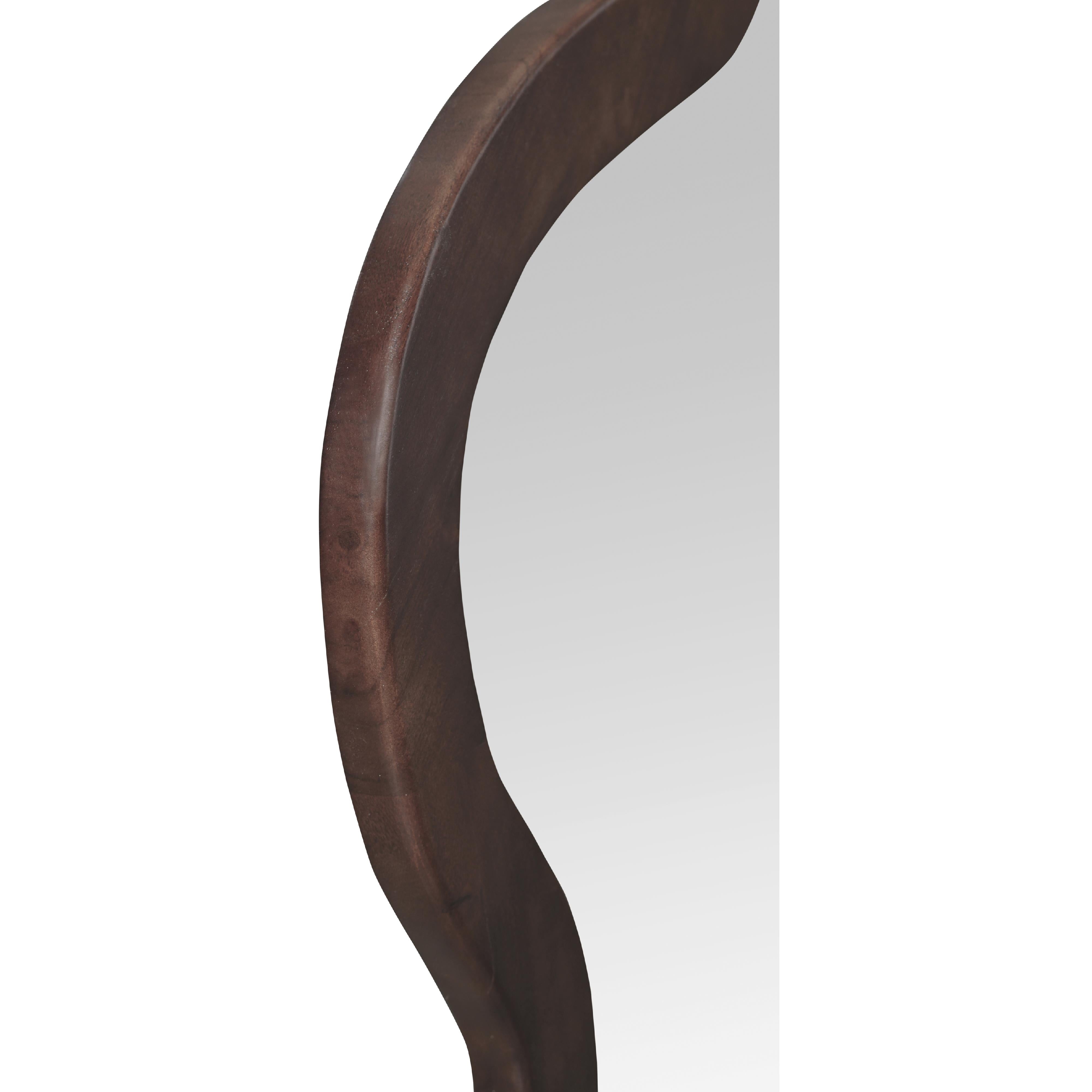 Meridian Oblique Brown Mirror