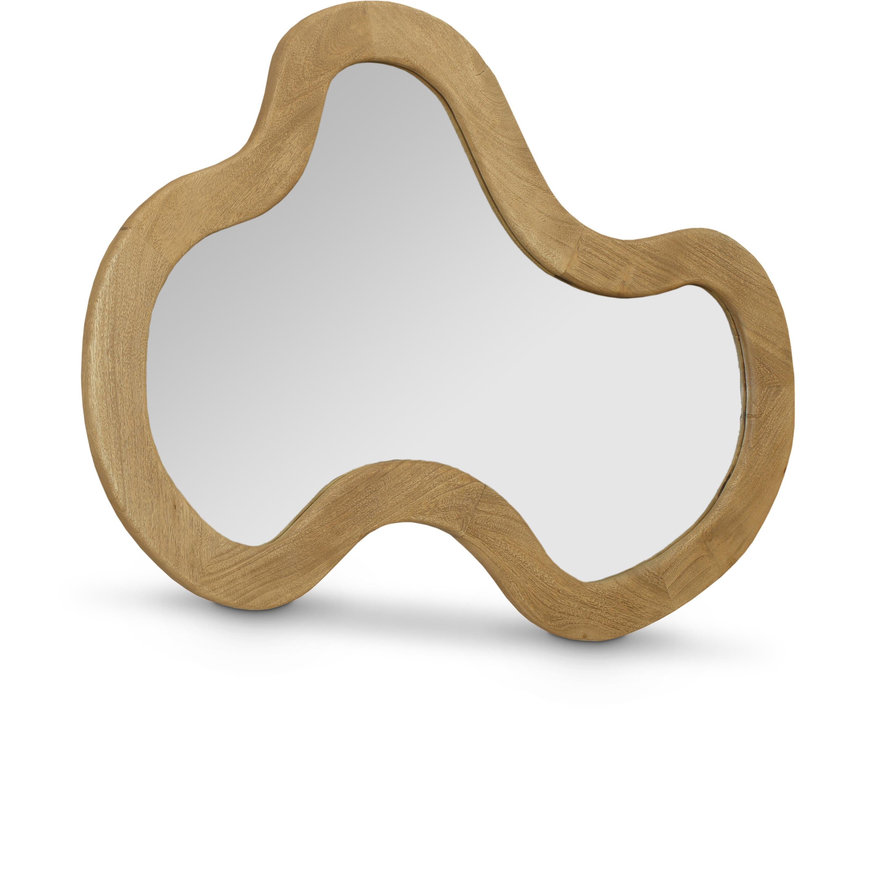 Meridian Oblique Oak Mirror