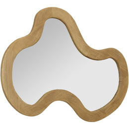 Meridian Oblique Oak Mirror