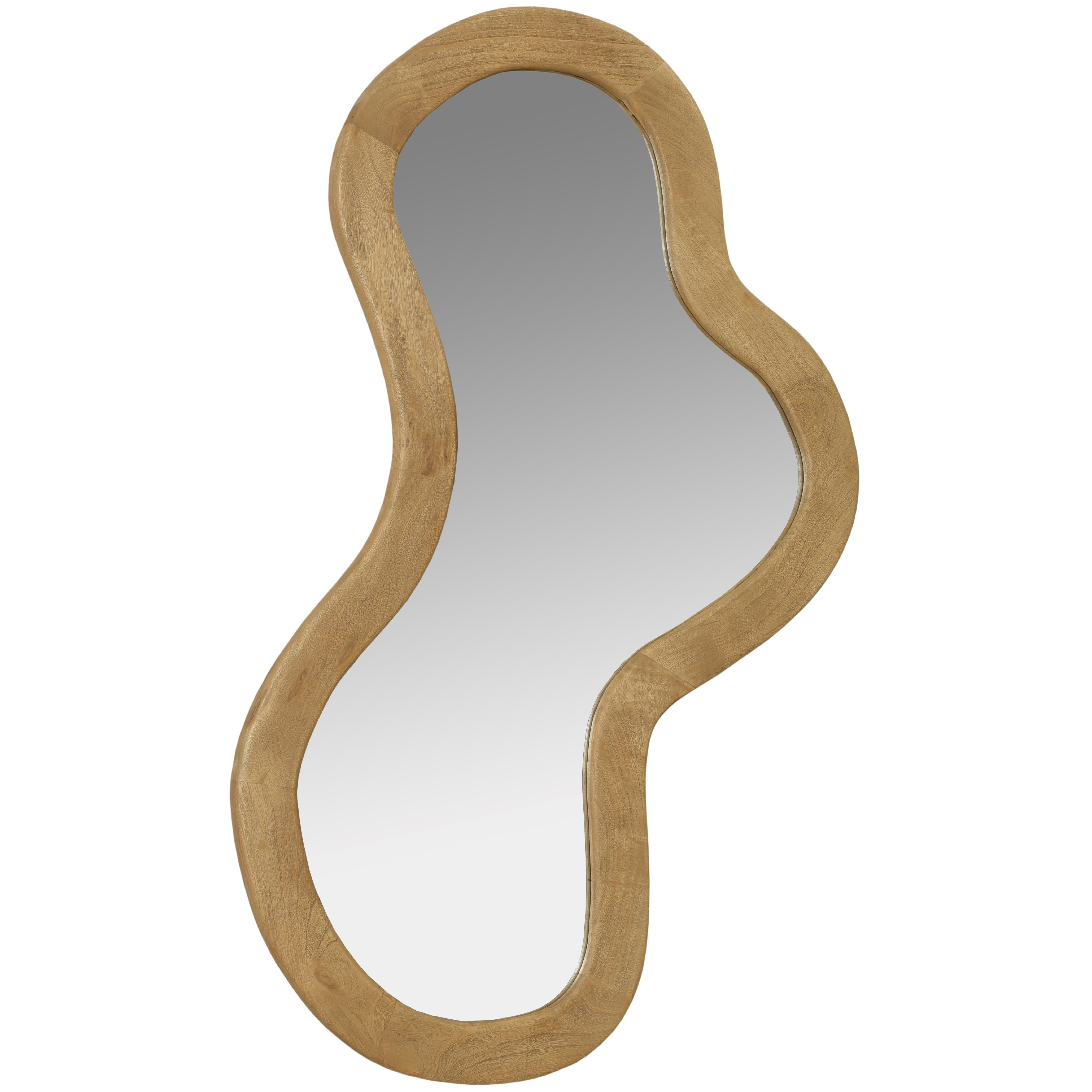 Meridian Oblique Oak Mirror