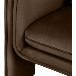 Meridian Sloan Brown Velvet Accent Chair