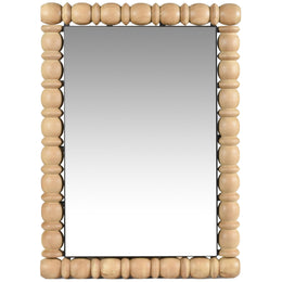 Meridian Aubrey Bleached Natural Oak Mirror