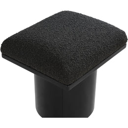 Meridian Pavilion Black Boucle Fabric Bench/Stool