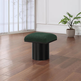 Meridian Pavilion Green Boucle Fabric Bench/Stool