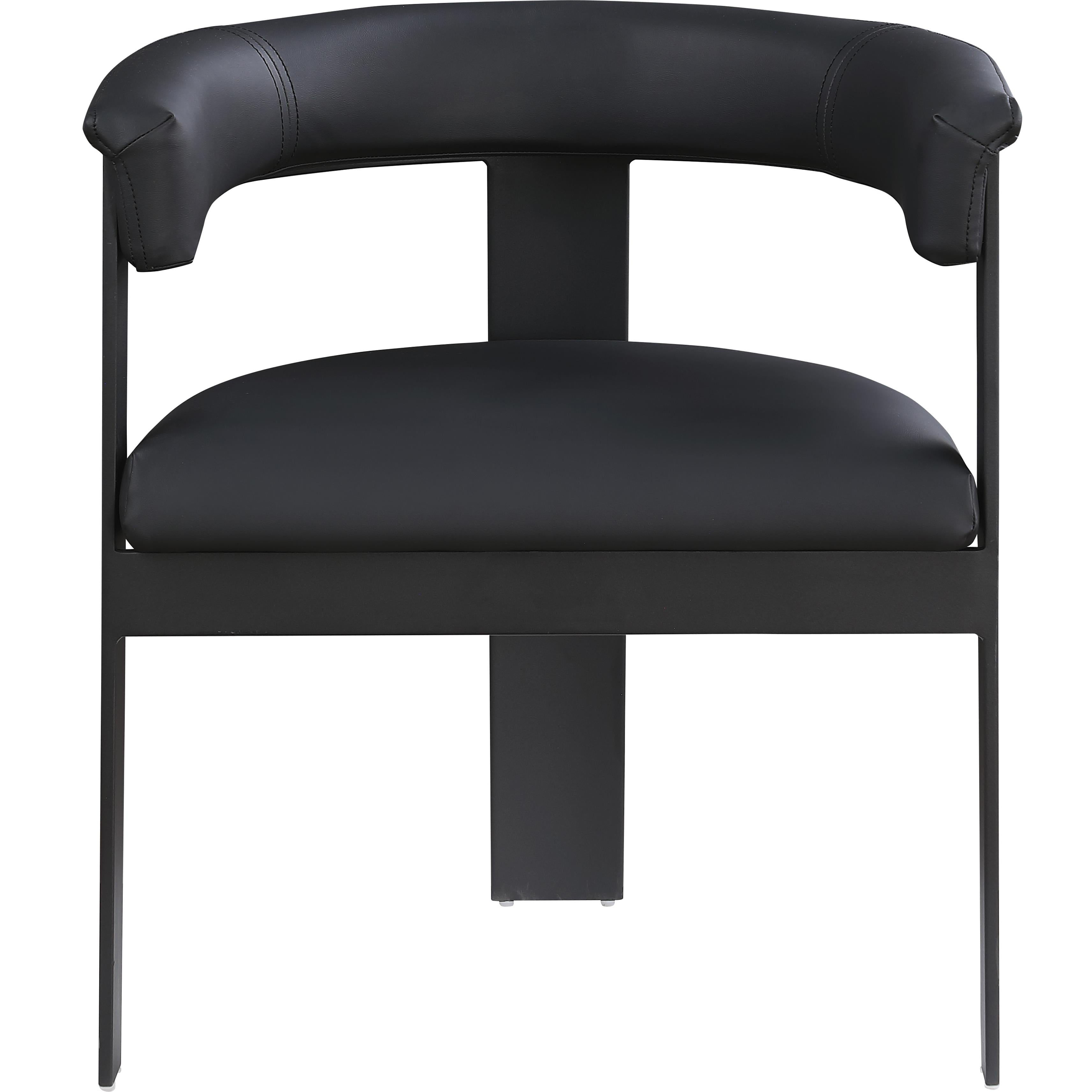 Meridian Romeo Black Vegan Leather Dining Chair