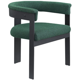 Meridian Romeo Green Boucle Fabric Dining Chair