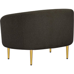 Meridian Ritz Brown Boucle Fabric Chair