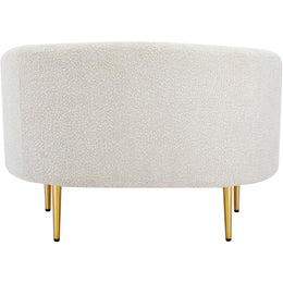 Meridian Ritz Cream Boucle Fabric Chair