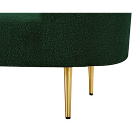 Meridian Ritz Green Boucle Fabric Chair