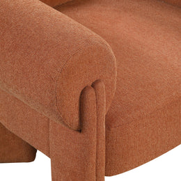 Meridian Stefano Cognac Polyester Fabric Accent Chair